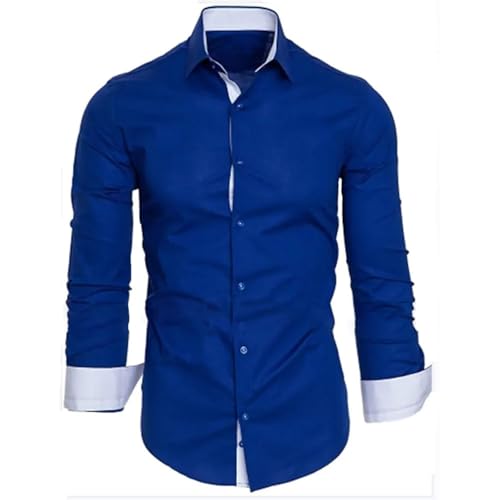 Man High Neck T Shirts Tee Tops for Mens Long Sleeve Plaid Cardigan Fall Winter Tee Shirt 2025 Y2K