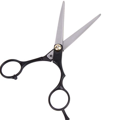 Pixnor 2 peças de tesouras de corte de cabelo, tesouras de barbeiro de aço inoxidável, tesouras de c