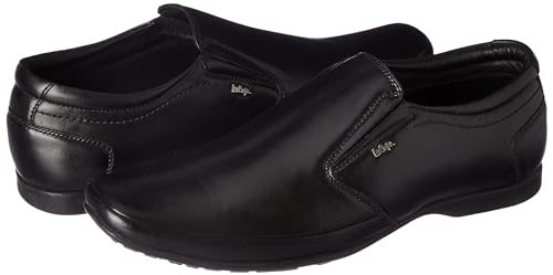 Image of Lee Cooper LC9254B1R Men's Lightweight Leather Shoes | Comfortable, Stylish Slip-On Formal Footwear for Office, Business