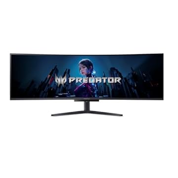 Monitor Gamer Predator X49 Xbmi Painel OLED de 49” Dual Quad HD 5K Ultra Wide 32:9 OLED 240Hz HDR400 Ajuste de Altura, Rotação, Inclinação