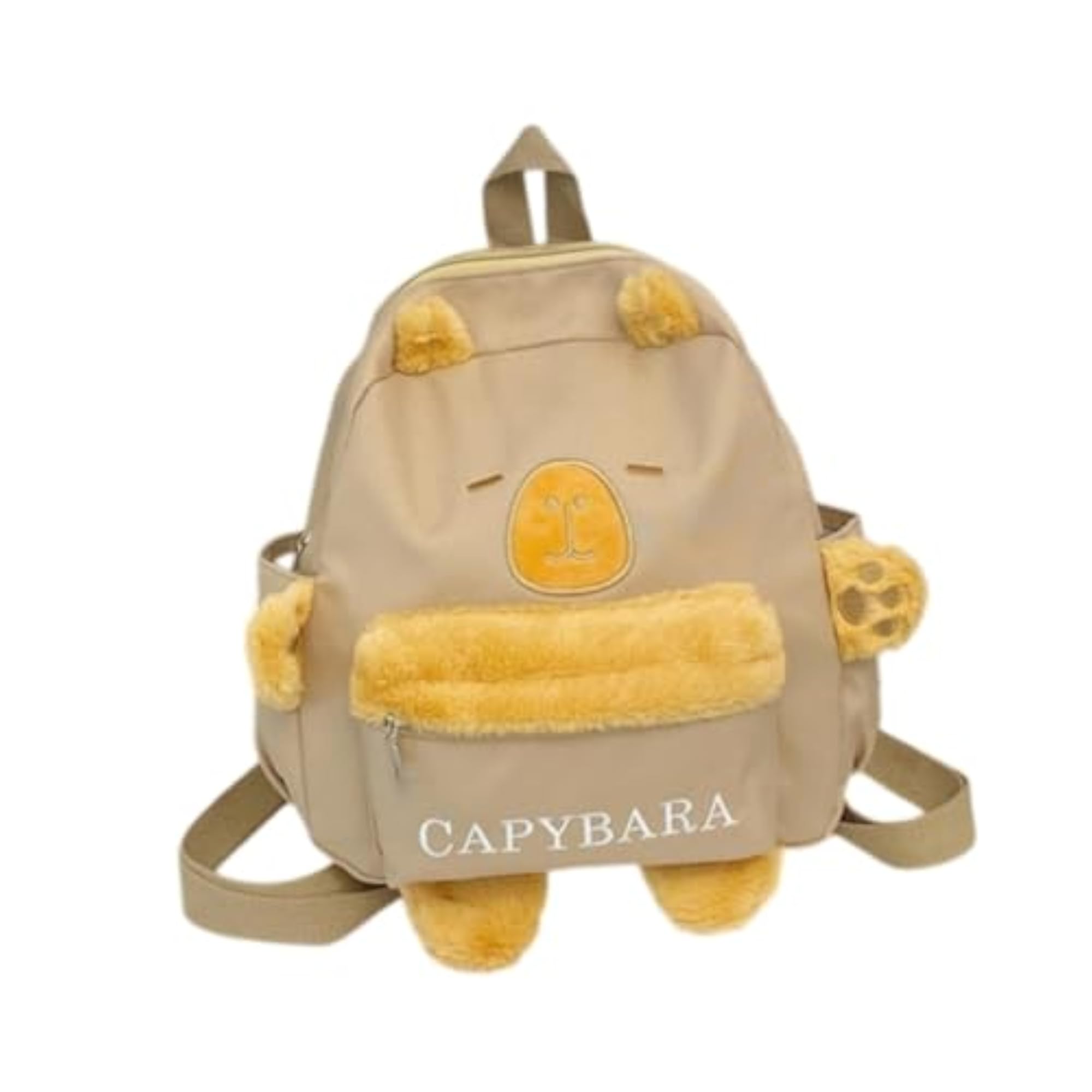 Plush Capybara Backpack, Lightweight Casual Bookbag