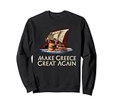 Design della nave Trireme greca antica per tutti coloro che amano l'antica Grecia, Roma e l'antichità classica. Gli antichi greci ci hanno portato democrazia, filosofia, teatro, teatro e poesia, letteratura epica come l'Iliade e l'Odissea. Rendi la Grecia di nuovo grande!