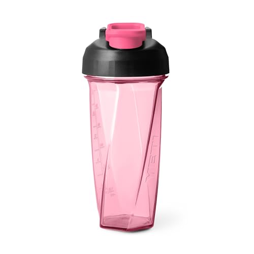 Image of YETI Yonder Helimix Vortex Blender Shaker Bottle Holds up to 27oz | No Blending Ball or Whisk | USA Made | Portable Pre Workout Whey Protein Drink Shaker Cup | Dishwasher Safe, Tropical Pink