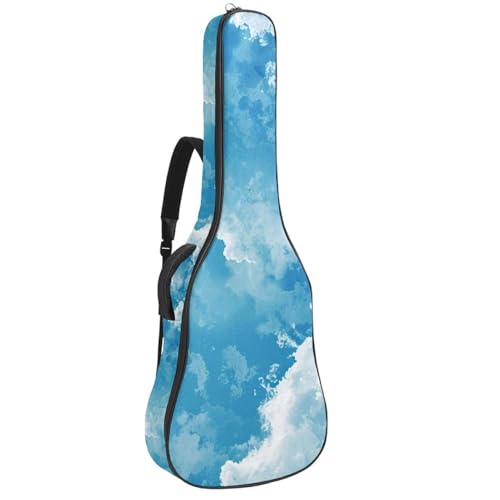 Sac de transport pour guitare acoustique bleu ciel pour vos répétitions et voyages