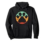 Photo Gallery vintage paw cat dog design retro sunset cat amante cane proprietario felpa con cappuccio Photo Gallery vintage paw cat dog design retro sunset cat amante cane proprietario felpa con cappuccio