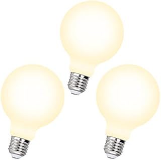 ENUOTEK Dimmable 8W LED G95 Large Globe E27 Edison Screw Round Light Bulbs Energy Saving Bulb Lamps 950Lm Omnidirectional Warm White Lighting 3000K for Pendant Light Wall Lamp 3 Pack