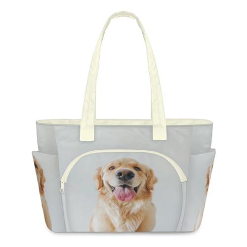 Sac fourre-tout léger matelassé Golden Dog pour femme pour le voyage et le travail