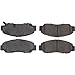 Front Disc Brake Pad Set Compatible With Honda BR-V 2018 2019 2020 PC-381001