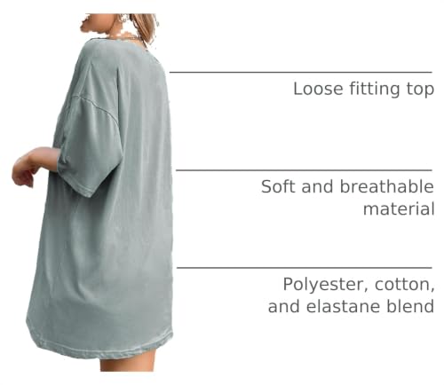 Image of Remidoo Oversized Graphic Tshirts for Women Casual Loose Fit Short Sleeve Tee