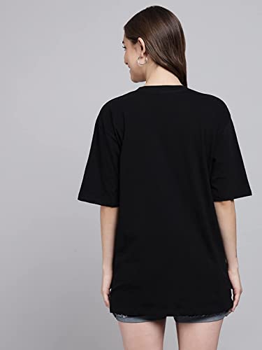 Image of FUNDAY FASHION Women Cotton Half Sleeve Printed Oversized Relaxed Fit T-Shirts /Girls (Pack Of 2)
