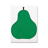 エンツォマリポスターグリーン洋ナシ絵画エンツォマリフルーツキャンバスウォールアートエンツォマリプリントホームキッチンウォールデコレーション画像50x70cmx1フレームなし