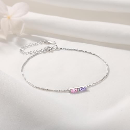 Personalized 1-6 Birthstone Bracelet for Women — Custom Adjustable Dainty Jewelry for Mother’s Day, Birthday, Anniversary & Christmas Gifts4