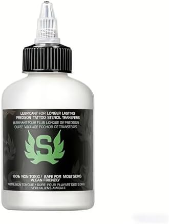 Tattoo Transfer Gel, Stencil Gel for Tattooing, Tattoo Supplies for Artists & Beginners, Transfer Solution for Stencil Transfering,Long-Lasting,Vegan-Friendly, Easy Application & Removal-4 Ounce