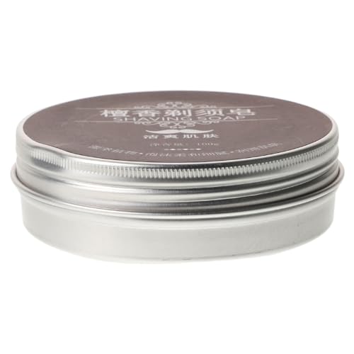 FIXOSHEE Jabón de Afeitar para Hombres Barra de Jabón Espumoso con Ingredientes Naturales Suaviza Hidratante y Multifuncional para Afeitado y Cuidado de Aroma Sándalo Duradero