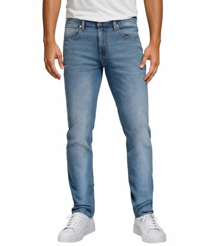 Image of ETHANOL Men's Straight Knit Denim Jeans