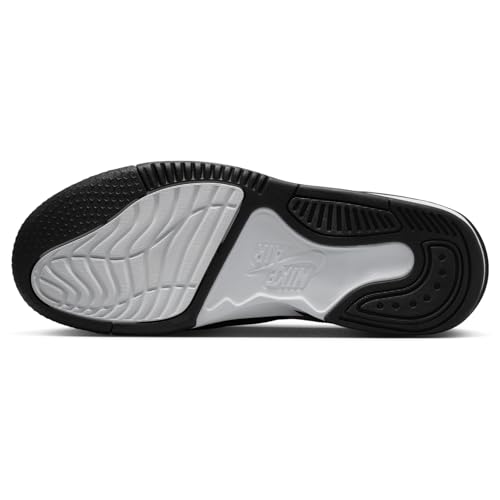 NIKE Jordan Max Aura 5 Men's Shoes (DZ4353-017, Black/White/Wolf Grey/Metallic Gold) Size 12