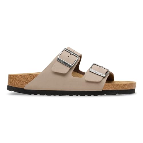 Sandales Arizona Taupe Birkenstock pour homme en nubuck confort