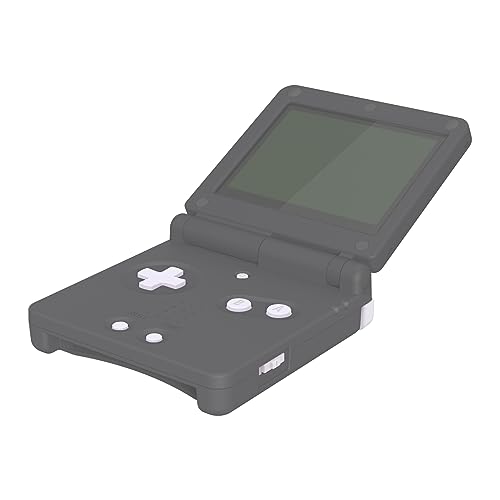 Image of eXtremeRate Solid White Custom Full Set Buttons for Gameboy Advance SP, Replacement A B L R Button Power On Off Volume Button D-pad Key for GBA SP Console - Console NOT Included