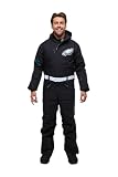 OOSC Philadelphia Eagles Ski Suit Tuta da Sci, Nero, L Uomo