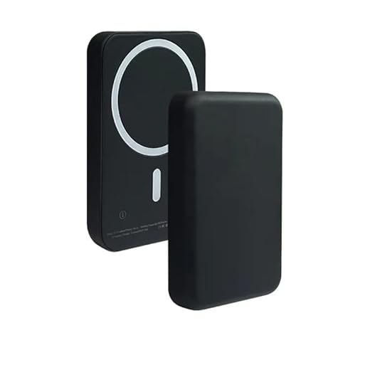 5000 MAH Bateria Externa Magnetica. Cargador Magnético Inalámbrico Portátil, Batería Externa. Compatible con MagSafe iPhone 15/14/13/12/Pro/Pro MAX/Mini (5000mAh, Negro)
