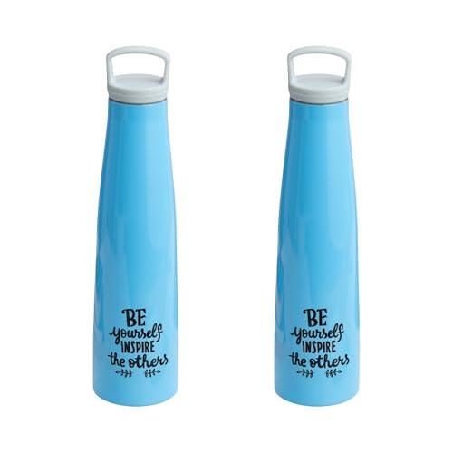 Image of Clay Craft Vacbott Sleeko Peppy Double Walled|18 Hours Hot and 24 Hours Bottle Vacuum Insulated Flask Bottle|650ml, 2 Piece|BPA-Free|Leak Proof|BIS Certified|1Year Limited Warranty