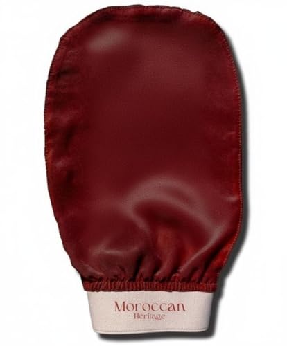 Moroccan Kessa Exfoliating Glove | 100% Mulberry Silk Hammam Scrub Mitt | Moroccan Loofah Dead Skin Remover | Gentle Exfoliation for Sensitive Skin | ليفة حمام مغربي حرير