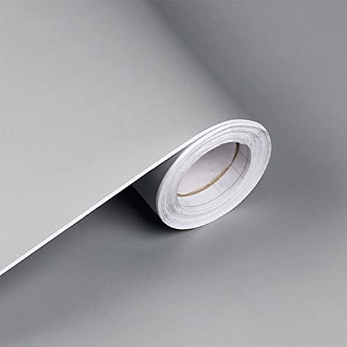 Image of JAAMSO ROYALS Light Gray Plain matt Wallpaper - Self Adhesive, Water Proof, Peel and Stick Sticker (60 CMx 100 CM, Light Gray)