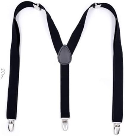Suspenders Men 3 Clips Strap Clip Elastic Shoulder Straps Polyester