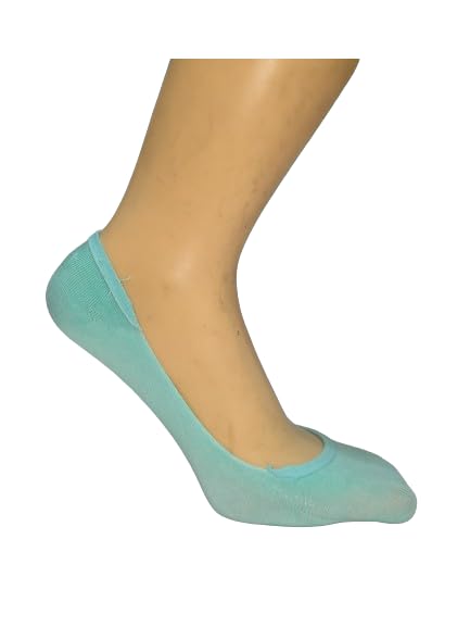 WKLOUYHE No Show Socks Women for Flats Non Slip Invisible Ultra Low Cut Socks For Shoe_Free Size(Multicolour) (No_Show_Cotn_6Pair_Multi) - Image 9 thumbnail