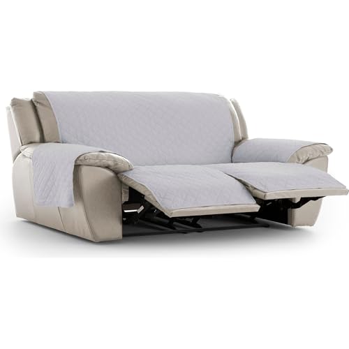 ECOMMERC3 | Funda Sofá Relax Acolchada y Antideslizante – Funda Sofá Gris Protección Premium, Confort y Estilo en un Diseño Ajustable y Lavable