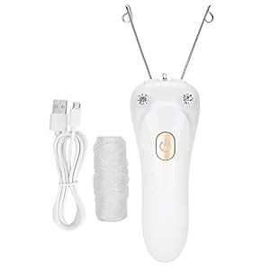 Epilierer mit Elektrischem Faden, Entferner, USB-Aufladung, Baumwoll-Gesichtsfaden, Elektrischer Faden, Haarfil-Körper-Gesichtsfaden (Host-Kabel) (Rosa) (Gold)