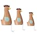 VOSAREA Bois Figurine de la Famille 3 marionnettes Poulet Jouet Poussin étagère Bureau à la Maison décor de Bureau Cadeau de noël faveur Ornement de ménage