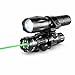 Green Laser & 1000 Lumen Flashlight Combo Kit with Rail Mount – Compatible with Mossberg 500 & Maverick 88 – Aluminum Construction – Class IIIA 635nM Less Than 5mW, Single Rail Mount.