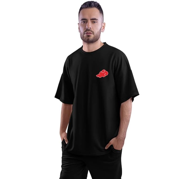 Image of DUDEME Naruto Akatsuki Unisex Anime Hoodie for Men & Women 100% Cotton Naruto, Jujutsu Kaisen, Goku, Gojo, Bleach Anime Printed Hoodies