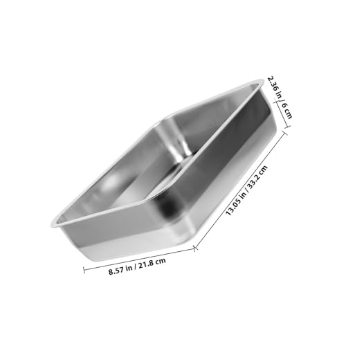 Sartén de acero inoxidable rectangular de alta durabilidad 3