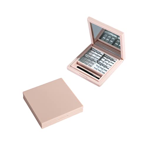 MOTHNUR Paleta De Sombras De Ojos Vacía 2 Unidades Bandeja Vacía Para Sombras De Ojos Paletas De Maquillaje Para Mujer Paletas De Sombras De Ojos Mate Cuadradas Iluminadores