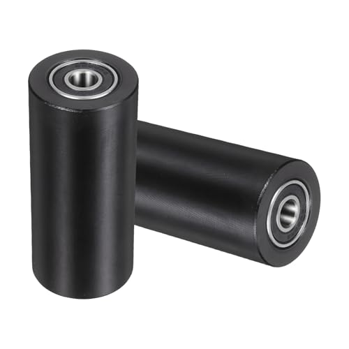 Rodillo guía plano de nylon con rodamiento polea de plástico de 10mm