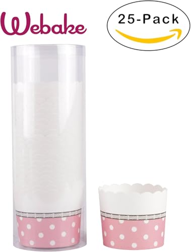 Moldes de papel grandes para cupcakes y muffins, juego de 25 unidades 4
