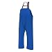 Grundéns Men’s Shoreman Bib Pants - Stain-Resistant, Waterproof Seafood Processing Bibs, Ocean Blue, Medium