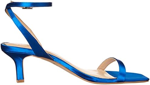 Jewel Badgley Mischka Women's Charisma II Heeled Sandal, Blue Satin, 9 | Image 5