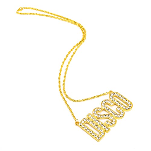 Disco Necklace Hippie Necklace for Men 70s Disco Outfit Gold Chain Disco Accessories Trendy Ncklace for 70s Party Jewelry Gift3