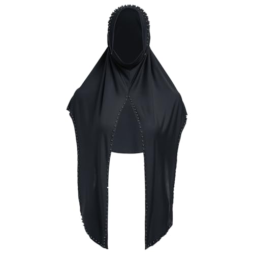 ODIZLI Muslim Hijab Solid Color Beaded Arab Hijab Women Hijab Beaded Soft and Easy to Wear Hijab Turkish Head Wrap Scarf4