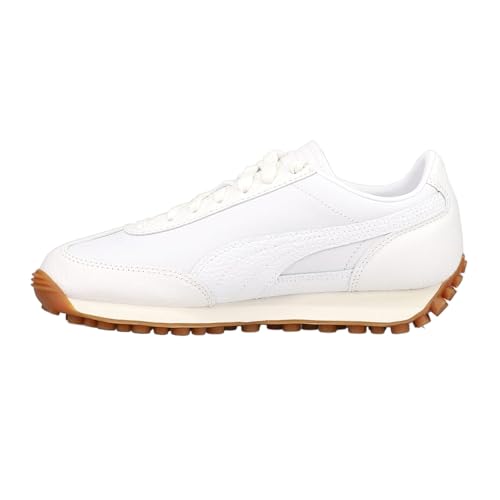 PUMA Womens Easy Rider Leather Lace Up Sneakers Shoes Casual - White - Size 11 M3