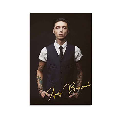 BBSYDH Leinwand Druck Poster 30 * 50cm Senza Cornice Andy Biersack Canvas Wall Art Soggiorno Poster Camera da letto Decor Painting