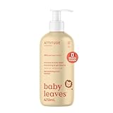 ATTITUDE Baby 2-in-1 Shampoo and Body Wash, Made in Canada, EWG Verified, Dermatologically Tested, Vegan, Pear Nectar, 473 mL