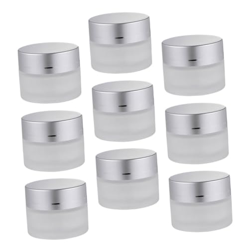 OFFIGAM 9 Piezas Botella De Crema Recipiente Pequeño Dispensador De Maquillaje Dispensador De Crema Cremas Botellas Vacío Frascos Con Tapas Botella De Maquillaje Tarro De Crema Redondo