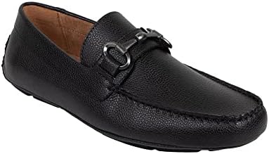 Kenneth Cole REACTION Men's Lyon Bit Driver Loafer, Black, 10 | Image 1