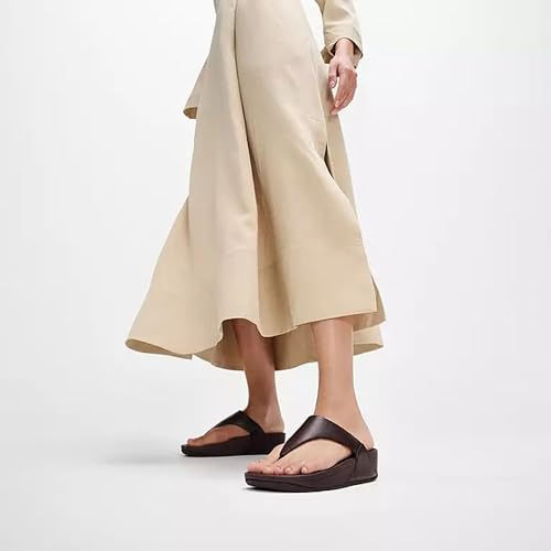 Image of FitFlop Womens Lulu Leather Toe Post Sandals