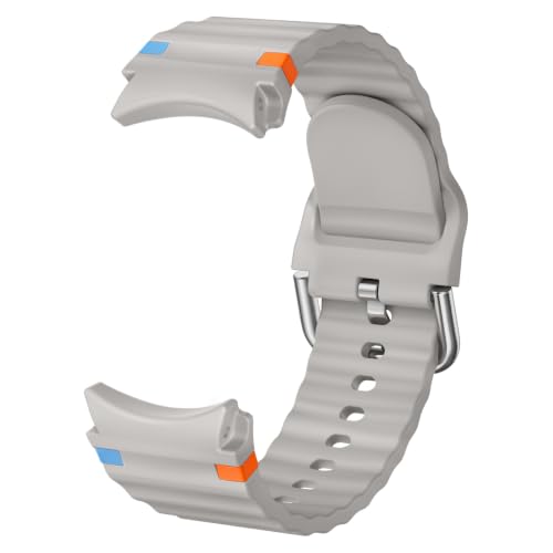 Image of Suitisbest Compatible for Samsung Galaxy Watch 7 /6 /5 /4 /FE Strap, 40mm 44mm 45mm /Watch 6 4 Classic 4 42mm 46mm 43mm 47m,Silicone Sport Straps No Gap Men Women