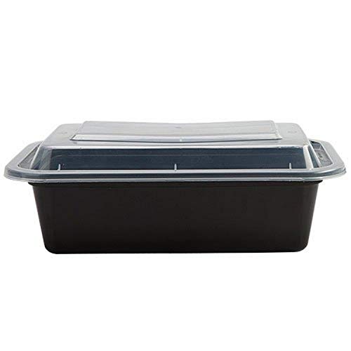 Nicole Home Collection Premium Deep Rectangle Black Containers - 8